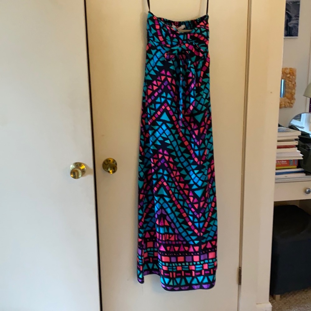 Colorful Strapless Maxi